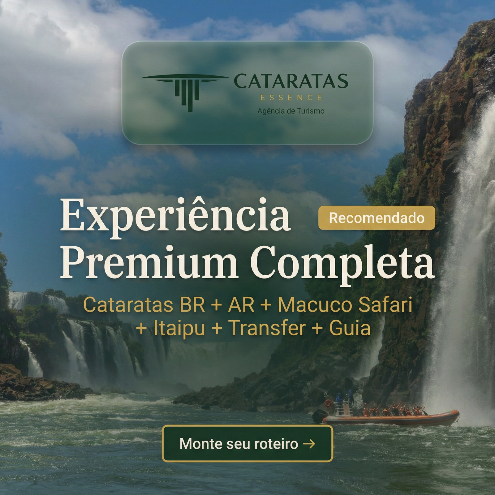 Experiencia Premium em Foz do Iguacu - roteiro completo privativo